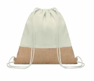 Logo trade advertising products picture of: Drawstring bag w/ jute details