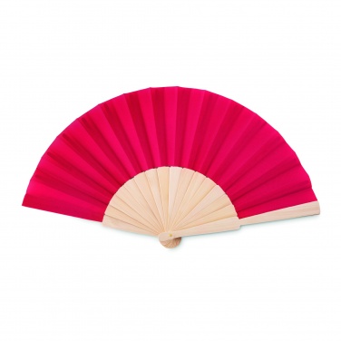 Logo trade promotional merchandise photo of: Manual hand fan wood