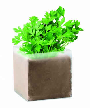 Logotrade corporate gift picture of: Compost with seeds "PARSLEY"