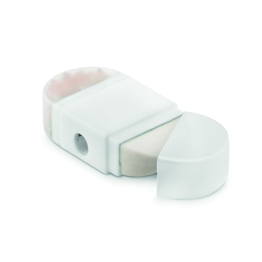 Logo trade promotional item photo of: Sharpener and eraser