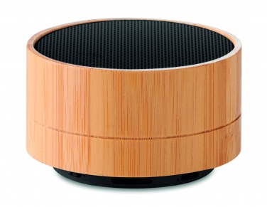 Logotrade promotional merchandise image of: 3W Bamboo wireless speaker