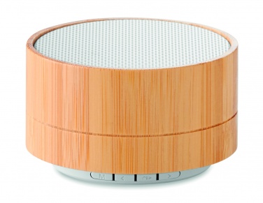 Logo trade advertising product photo of: 3W Bamboo wireless speaker