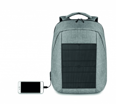 Logo trade promotional gift photo of: Backpack solar