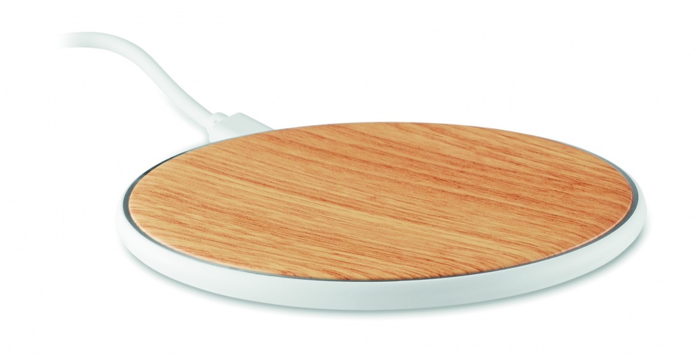 Logo trade promotional giveaways image of: Wireless charger round 5W