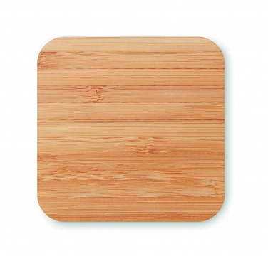 Logotrade promotional gift image of: Bamboo wireless charge pad 5W