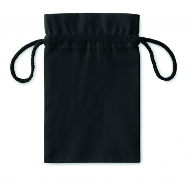 Logo trade promotional merchandise picture of: Small Cotton draw cord bag