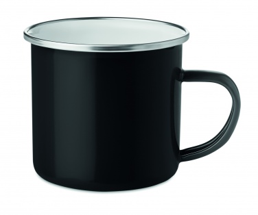 Logo trade promotional merchandise photo of: Metal mug with enamel layer