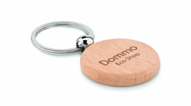 Logotrade corporate gifts photo of: Round wooden key ring Saldus