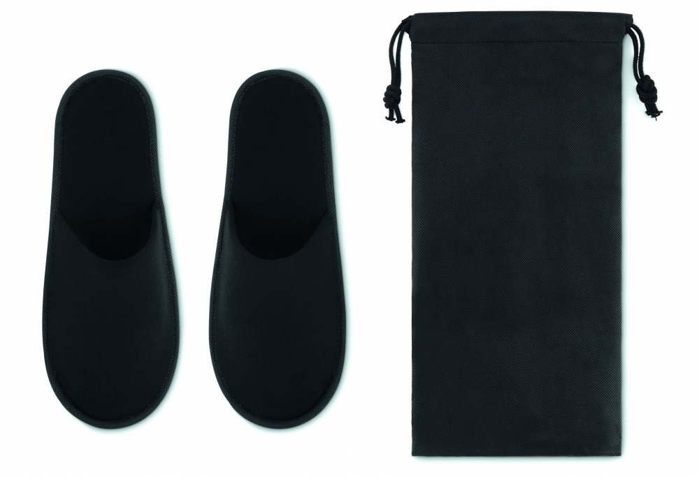 Logo trade promotional items picture of: Pair of slippers in pouch