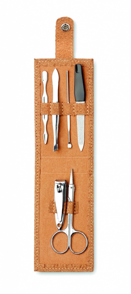 Logo trade corporate gift photo of: Cork 6 piece manicure set