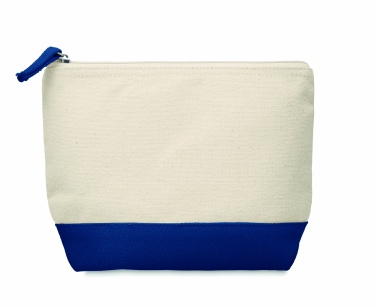 Logo trade promotional items image of: Bicolour cotton cosmetic bag