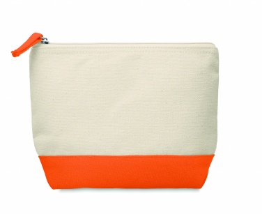 Logo trade promotional gifts picture of: Bicolour cotton cosmetic bag