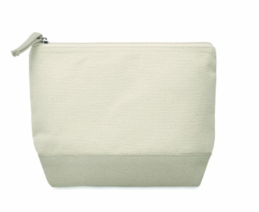 Logo trade business gift photo of: Bicolour cotton cosmetic bag