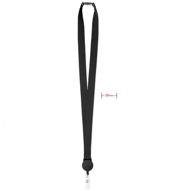 Logo trade promotional items image of: Lanyard retractable clip