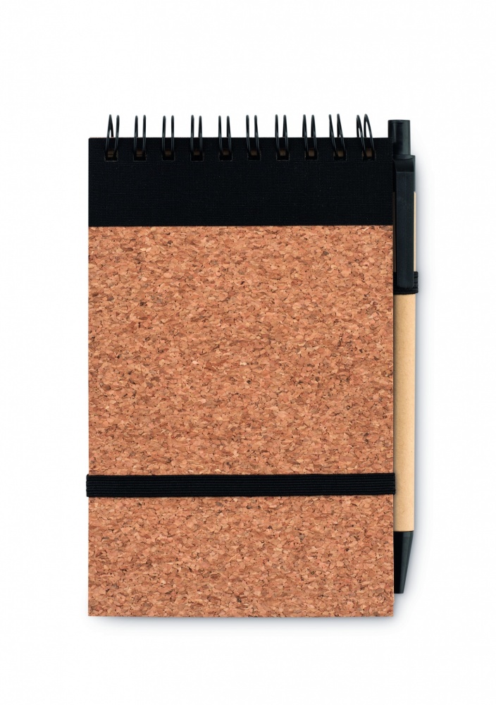 Logotrade advertising product picture of: A6 Cork notepad with pen