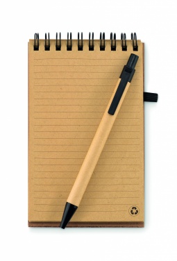 Logo trade corporate gift photo of: A6 Cork notepad with pen