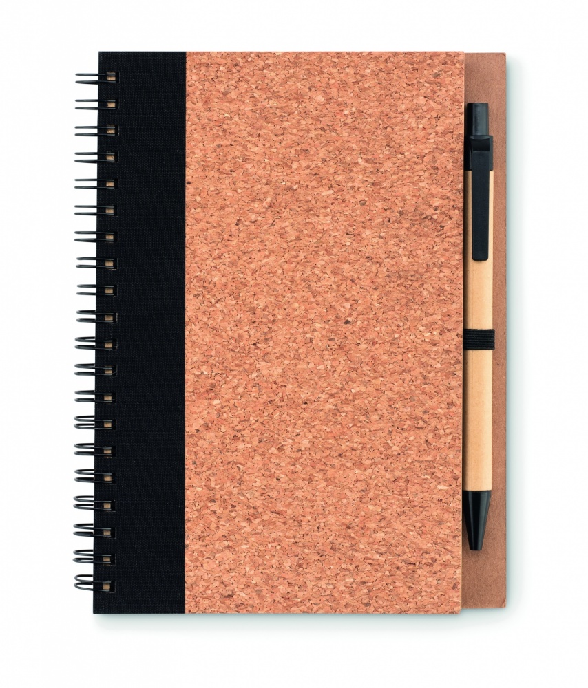 Logo trade promotional products picture of: Cork notebook with pen