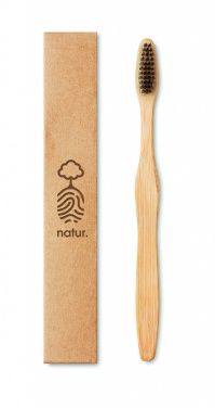 Logotrade business gift image of: Bamboo toothbrush in Kraft box