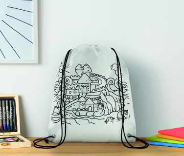 Logo trade promotional gift photo of: Non woven kids bag with pens