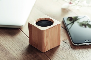 Logotrade promotional items photo of: Bamboo wireless speaker