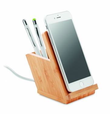 Logotrade business gift image of: Wireless charger pen holder 5W BAICOI