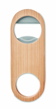 Logotrade promotional merchandise image of: Oval Bamboo bottle opener VALBAMPER