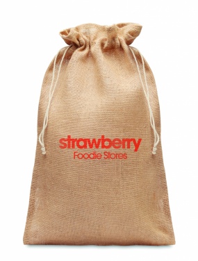 Logo trade advertising products picture of: Large jute gift bag 30x47 cm