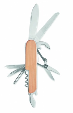 Logotrade promotional merchandise picture of: Multi tool pocket knife bamboo