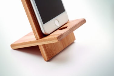 Logotrade advertising product picture of: Bamboo phone stand/ holder