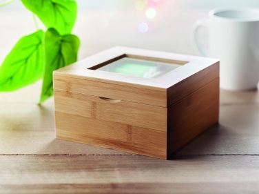 Logo trade promotional gift photo of: Bamboo tea box