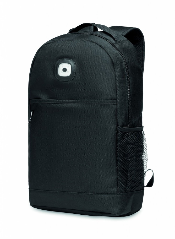 Logotrade promotional items photo of: Backpack in RPET & COB light