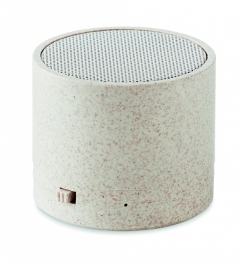 Logo trade promotional gift photo of: 3W speaker in wheat straw/ABS