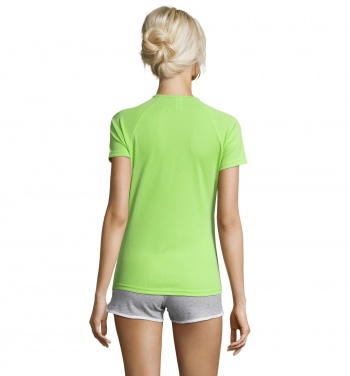 Logo trade promotional giveaways image of: SPORTY WOMEN T-SHIRT POLYES