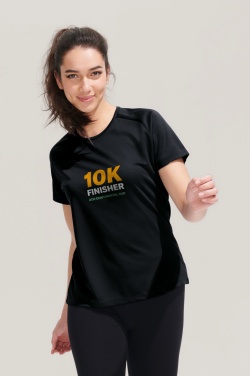 Logo trade promotional giveaways picture of: SPORTY WOMEN T-SHIRT POLYES