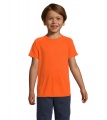 SPORTY KIDS T-SHIRT SPORT, Neon Orange