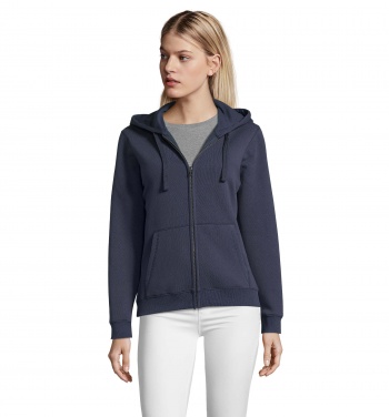 Logotrade corporate gift picture of: SPIKE WOMEN ZIP HOOD SWEAT