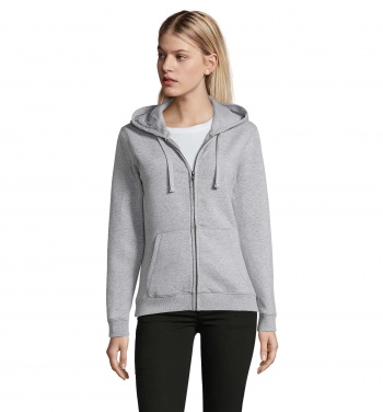 Logotrade promotional giveaway image of: SPIKE WOMEN ZIP HOOD SWEAT