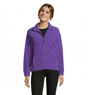 Logo trade promotional gifts picture of: NORTH WOMEN ZIPPED FLEECE