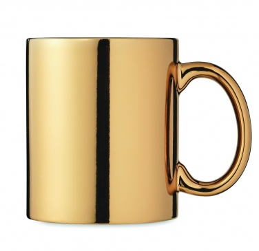 Logo trade promotional giveaways picture of: Ceramic mug metallic 300 ml