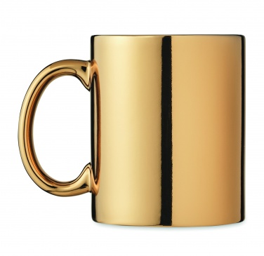 Logo trade corporate gifts image of: Ceramic mug metallic 300 ml