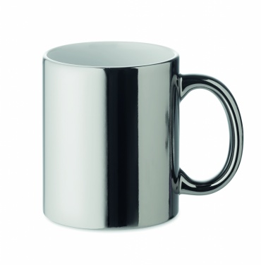 Logo trade promotional items image of: Ceramic mug metallic 300 ml