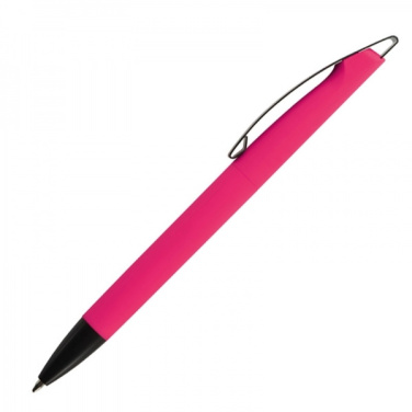 Logo trade advertising products picture of: Metal ballpen soft touch BRESCIA