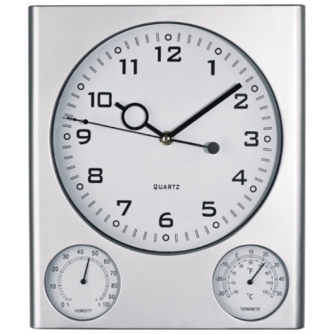 Logo trade promotional giveaways image of: Plastic wall clock DEN HAAG