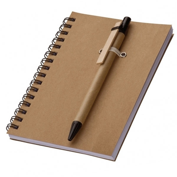 Logo trade promotional giveaway photo of: A6 ECO Notepad KEYSTONE