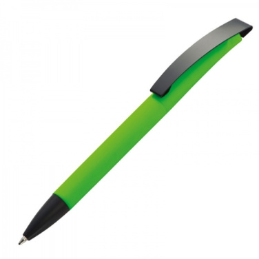 Logotrade promotional item picture of: Metal ballpen soft touch BRESCIA