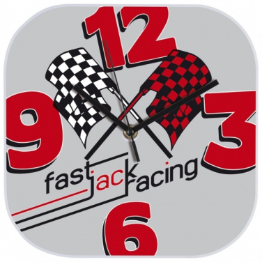 Logo trade promotional merchandise image of: Wall clock with all over clock face BEL AIR