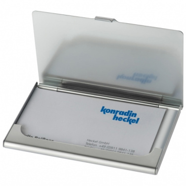 Logo trade corporate gifts picture of: Metal business card holder CORNWALL