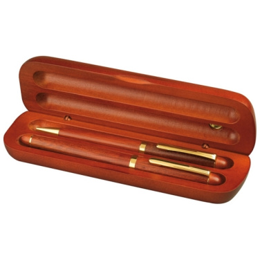 Logo trade promotional merchandise picture of: Rosewood writing set OXFORD