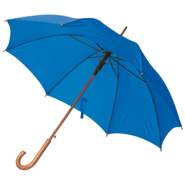 Logo trade business gift photo of: Wooden automatic umbrella NANCY