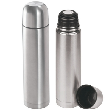 Logo trade promotional product photo of: Stainless steel isolating flask VIRGINIA BEACH 100 ml